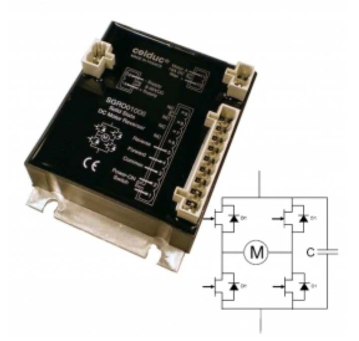 Celduc SGRD01006 реверсивное реле постоянного тока, 10A, 0-36VDC