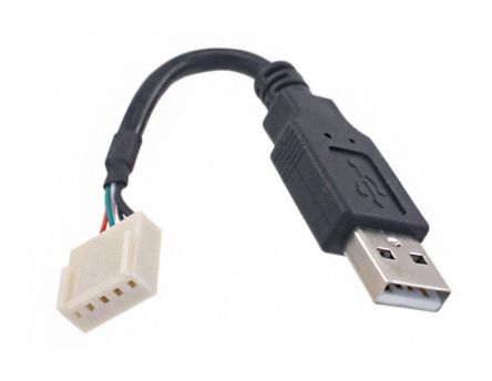 Bulgin 14193 USB кабельна збірка, Male USB, Female 5 Way Crimp Connector