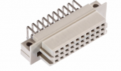 EPT 116-80064 роз'єм, DIN 41612, Type R/3, 30 Contacts, Receptacle, 2.54 mm, 3 Row, a+b+c