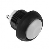 Apem ISP3SAD7/100 кнопка, Ø 12 mm, Momentary (NO), Threaded bushing, white actuator, 400 mA 32 VAC - 100 mA 48 VDC, IP67