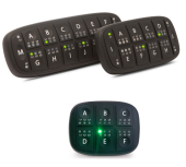 Apem PKR серія ультракомпактних клавіатур, 12-24 VDC, 6-14 keys, RGB LED, CANbus, J1939, IP67/IP69K