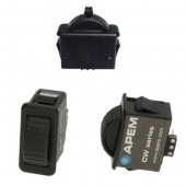 Apem серія джойстиків CW Series, 1 axis, Hall Effect, Analog/PWM outputs