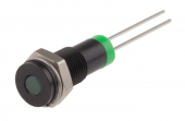 Apem Q6F6BXXG02E світлодіодний індикатор, Ø6mm, 1.8 - 3.8VDC, Green, IP67