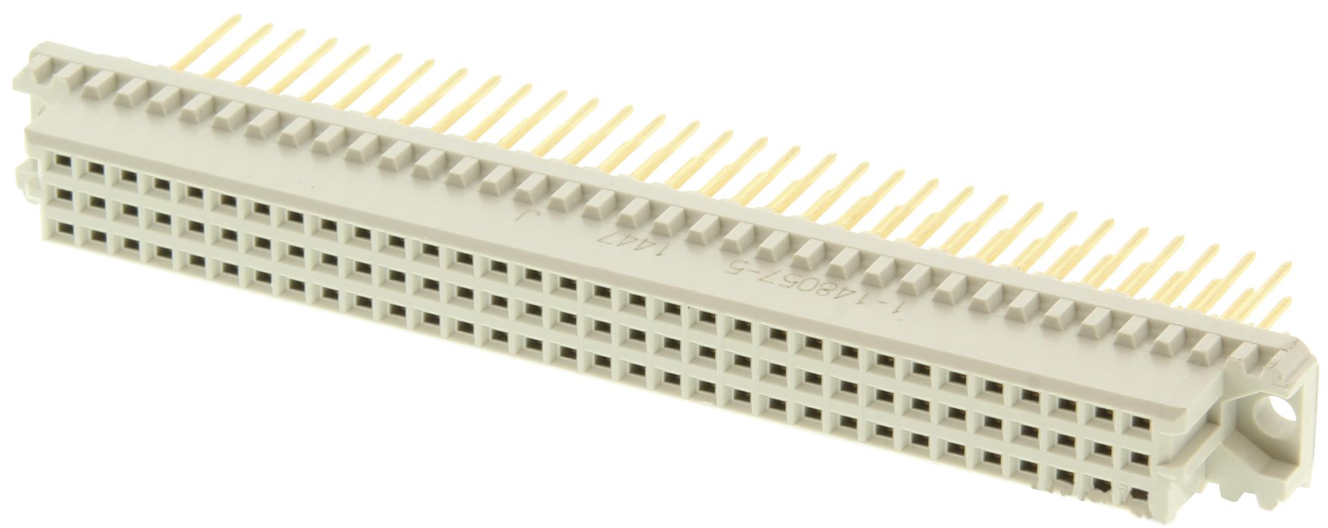 TE Connectivity 1-148057-5 роз'єм, DIN 41612, Eurocard Type C, 96 Contacts, Receptacle, 2.54 mm, 3 Row, a+b+c