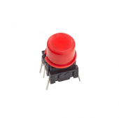 MEC 1DS08 ковпачок для PCB кнопок, Ø9.6 mm, red cap