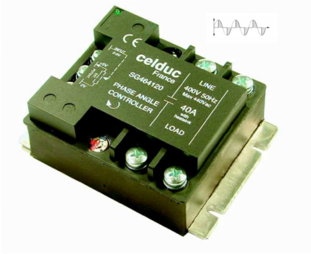 Celduc SG441020 однофазне твердотільне реле з фазовим управлінням, 10A, 115-265VAC