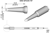 JBC C245965 паяльне жало, mini spoon, Ø 1.9