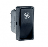 Apem KG473A2XXA21XX клавішний перемикач, DPDT, MOM-OFF-MOM, 10 A 12 VDC/8 A 24 VDC, black actuator, IP65