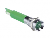 Apem Q8R1CXXG220E світлодіодний індикатор, Ø8mm, 220VAC, Green, IP67