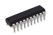 Texas Instruments TLC7528CN цифро-аналоговий перетворювач, 8 bit, 10 MSPS, Parallel, 4.75V to 5.25V, 14.5V to 15.5V, DIP