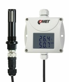 Comet T3111P датчик температури та вологості, 1ch, up to 25 bars, -30 to +105 °C, 0 to 100% RH, 4-20 mA, LCD, 1m cable