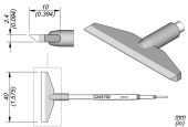 JBC C245792 паяльне жало, blade, 40 mm