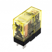 IDEC RJ22S-CL-D12 реле, 12VDC, DPDT, 1A, Blade mount, Bifurcated, Led indicator, 2 Poles