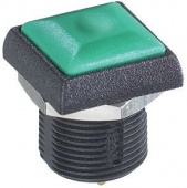 Apem IRC3S432 кнопка, Ø 16 mm, Momentary (NO), green actuator, 200 mA 48 VDC, IP67