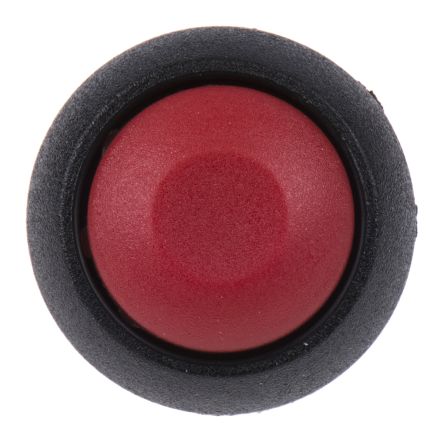 Apem ISR3SAD600 кнопка, Ø 12 mm, Momentary (NO), Threaded bushing, red actuator, 400 mA 32 VAC - 100 mA 48 VDC, IP67