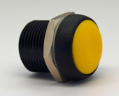 Apem IRR3S452 кнопка, Ø 16 mm, Momentary (NO), yellow actuator, 200 mA 48 VDC, IP67