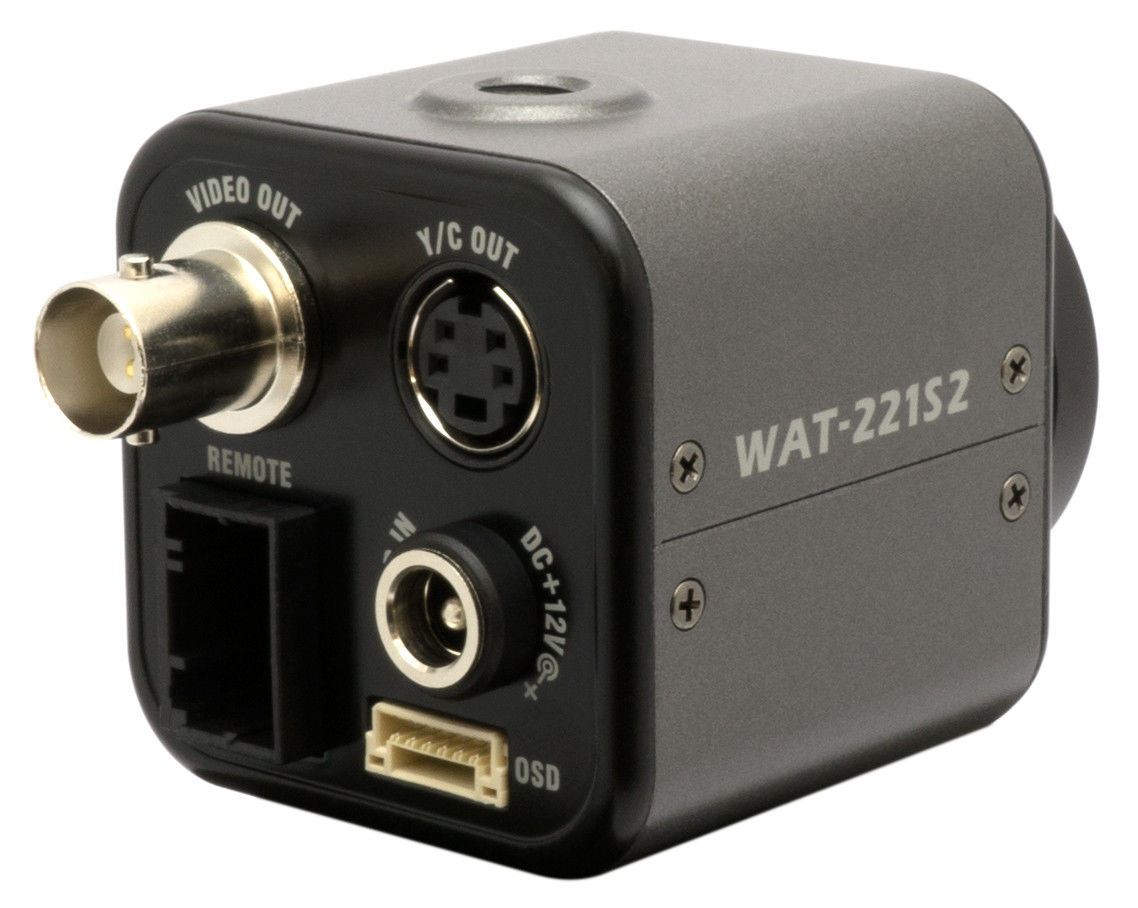 Watec WAT-221S2 відеокамера для слабкої освітленості 0.0004 lx, 1/2” CCD, analog color, 550TVL, RS-485
