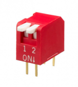 Apem NDP-03T-V DIP перемикач, -20 °C to +70 °C, 100 mA 50 VDC, 3 way, tape seal, RoHS compliance