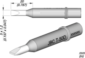 JBC 0400507 паяльне жало T-50D, chisel, 5 x 1.2 mm