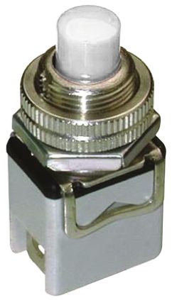 Apem 1212C7/1 кнопка, Ø 12 mm, momentary, NC, 2 A 250 VAC/24 VDC, white color