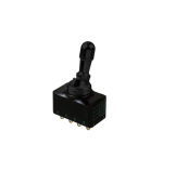 Apem 12166-1VX778 тумблер, MIL-STD, Ø 11.9 mm, 4 pole, ON-ON, 2 A 250 VAC- 4 A 28 VDC, IP67, 1 Locked Position,