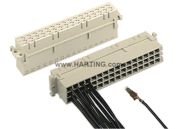 Harting 09 06 248 3201 корпус роз'єму, DIN 41612, Type F, 48 Contacts, Receptacle, 5.08 mm/3,81 mm, 3 Row, z+b+d