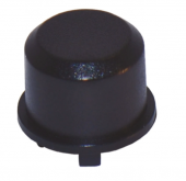MEC 1DS09 ковпачок для PCB кнопок, Ø9.6 mm, black cap