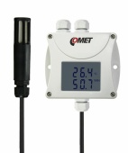 Comet T3419 датчик температури та вологості, 1ch, -30 to +105 °C, 0 to 100% RH, RS485, LCD, 1m cable