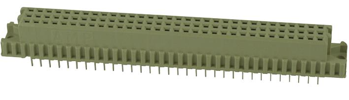 TE Connectivity 5650408-5 роз'єм, DIN 41612, Eurocard Type C, 64 Contacts, Receptacle, 2.54 mm, 2 Row, a+c