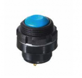 Apem IZPP3P422 кнопка, Ø 16 mm, Momentary (NO), black actuator, 200 mA 48 VDC, IP67