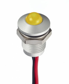 Apem Q8P5ACXXCR12AE світлодіодний індикатор, Ø8mm, 12 VDC, red, cable 200mm, IP67