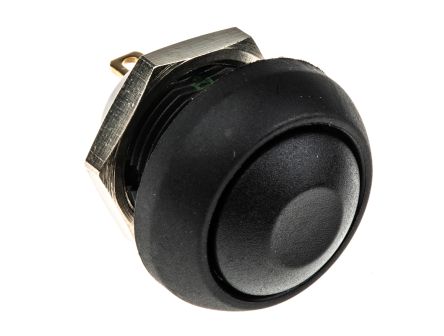 Apem серія кнопок IS SERIES, Ø 12 mm, Momentary (NO), Threaded bushing, 400 mA 32 VAC - 100 mA 48 VDC, IP67