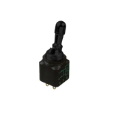 Apem 12146-1VX778 тумблер, MIL-STD, Ø 11.9 mm, 2 pole, ON-ON, 2 A 250 VAC- 4 A 28 VDC, 1 Lock position,IP67