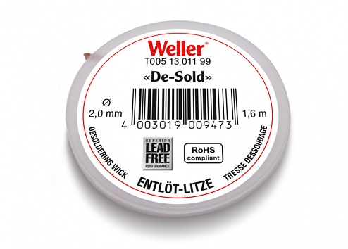 Weller T0051301199 обплетення для випайки, 1,6 m, ∅2,0 mm
