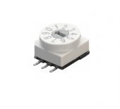 Apem P65SMT101 поворотний перемикач, 200 mA 42 VDC, -60°C to +125°C, abrasion resistant contact