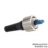 Conec 17-300410 оптичний роз'єм із захисною кришкою, Plug, LC Duplex SM, Bayonet, IP67