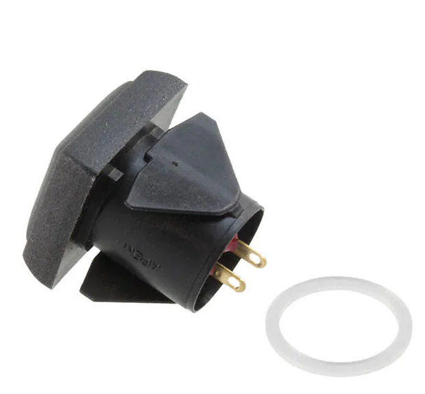 Apem IQC3S4B2 кнопка, Ø 16 mm, Momentary (NO), Snap-in, dark blue actuator, 200 mA 48 VDC, IP54