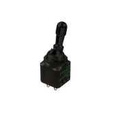 Apem 12146-2VX778 тумблер, MIL-STD, Ø 11.9 mm, 2 pole, ON-ON, 2 A 250 VAC- 4 A 28 VDC, 2 Lock position,IP67