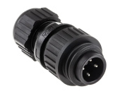 Hirschmann 934124100 CA 3 LS круглий роз'єм, 3 + PE, M22 Connector, Plug, Male, IP67
