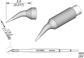 JBC C210002 паяльне жало, сonical bent, Ø 0,2 mm
