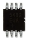 Analog Devices MAX5523EUA+ цифро-аналоговий перетворювач, Ultra Low Power, Voltage Output, 10 bit, SPI, 1.8V to 5.5V, µMAX