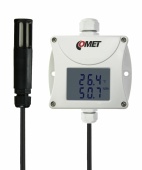 Comet T0211 датчик температури та вологості, -30 to +105 °C, 0 to 100% RH, 0-10V, LCD, 1m cable