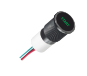 Apem Q14F3BYYRG12EDI103 світлодіодний індикатор , Ø14mm, bi colour layout, Start Stop, IP67