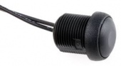 Apem IRR3F422 кнопка, Ø 16 mm, Momentary (NO), black actuator, 200 mA 48 VDC, IP67