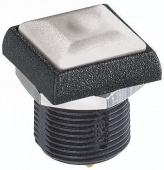 Apem IRC1S472 кнопка, Ø 16 mm, Latching (OFF-ON), white actuator, 100 mA 24 VDC, IP67