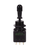 Apem 12144-3VX778 тумблер, MIL-STD, Ø 11.9 mm, 2 pole, ON-ON-ON, 2 A 250 VAC- 4 A 28 VDC, 3 locked positions, IP67