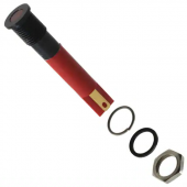 Apem Q6F1BXXR12E світлодіодний індикатор, Ø6mm, 12 VDC, Red, IP67