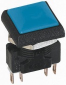 Apem IRC7Z212 кнопка, Ø 16 mm, Momentary (NC + NO), blue actuator, microswitch technology, 5 A 250 VAC, IP67