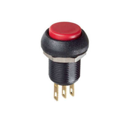 Apem IMR7Z462075 кнопка, Ø 12 mm, red actuator, Momentary, NC+NO, 3 A 28 VDC, IP67, Harsh / Noisy environments