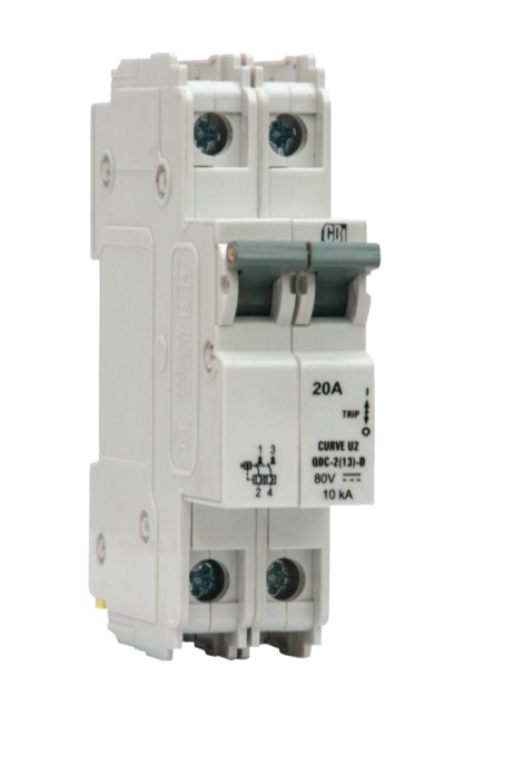 CBI QDC-1(13)-D-16A-U2-B1 гідромагнітний автоматичний вимикач, 2 pole, 16A, 125V DC